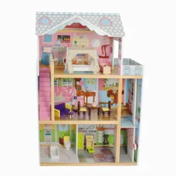 Houten Poppenhuis Mary Meubelset 10pcs 3 Verdiepingen< Houten Poppenhuizen En Tafels