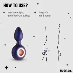 Hueman Deep Space Vibrerende Anaal Plug< Seksspeeltjes