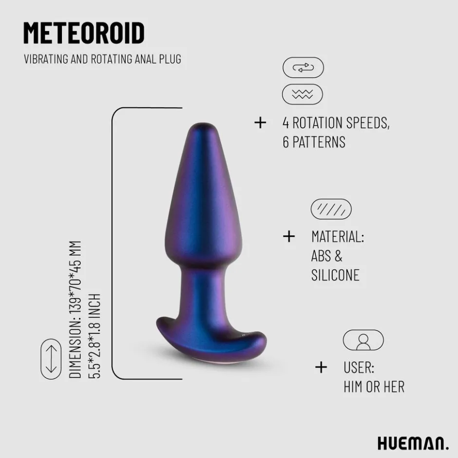 Hueman Meteoroid Rimmende Anaal Plug< Seksspeeltjes
