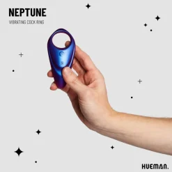 Hueman Neptune Vibrerende Cockring + Afstandsbediening< Seksspeeltjes