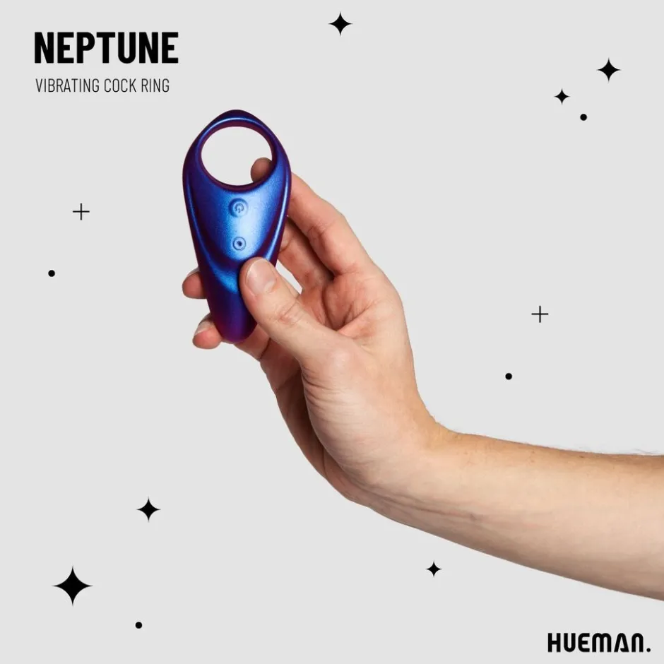 Hueman Neptune Vibrerende Cockring + Afstandsbediening< Seksspeeltjes