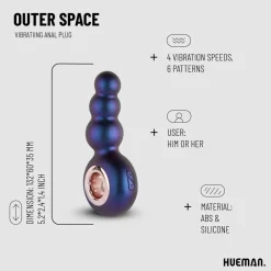 Hueman Outer Space Vibrerende Buttplug< Seksspeeltjes
