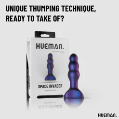 Hueman Space Invader Vibrerende en Stotende Buttplug< Seksspeeltjes