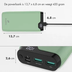 Imoshion 20.000 mAh Powerbank met 22.5W Snellader - Noodpakket< Powerbanks