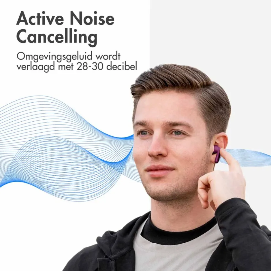 Aura Pro Draadloze Bluetooth Oordopjes met Active Noise Cancelling|Imoshion Best