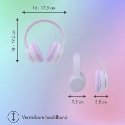 Imoshion Draadloze Bluetooth Kinder Koptelefoon met LED Verlichting< Koptelefoons