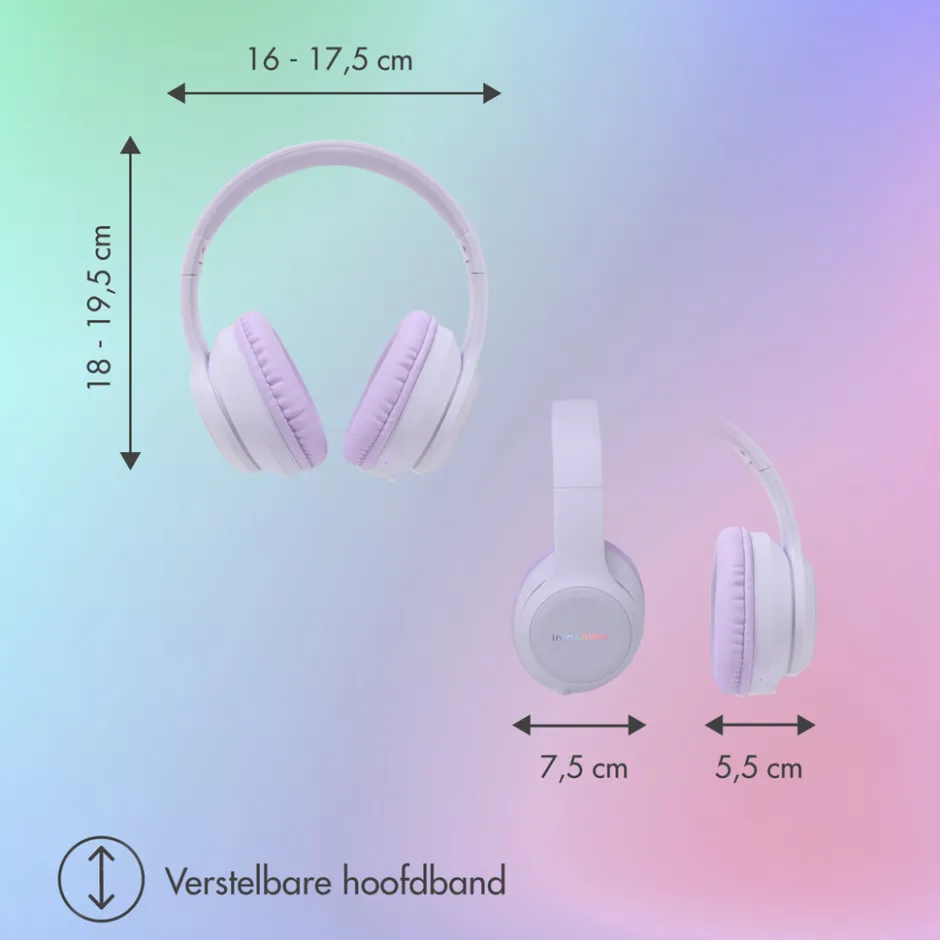Imoshion Draadloze Bluetooth Kinder Koptelefoon met LED Verlichting< Koptelefoons