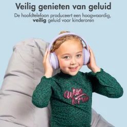 Imoshion Draadloze Bluetooth Kinder Koptelefoon met LED Verlichting< Koptelefoons