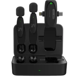 Two Pack Draadloze Bluetooth Microfoon met Oplaadcase|Imoshion Clearance