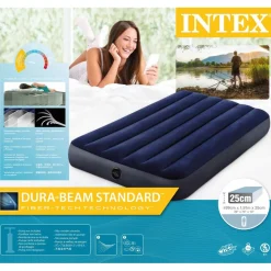 Intex Luchtbed Twin Classic Downy luchtbed< Buiten En Vrije Tijd