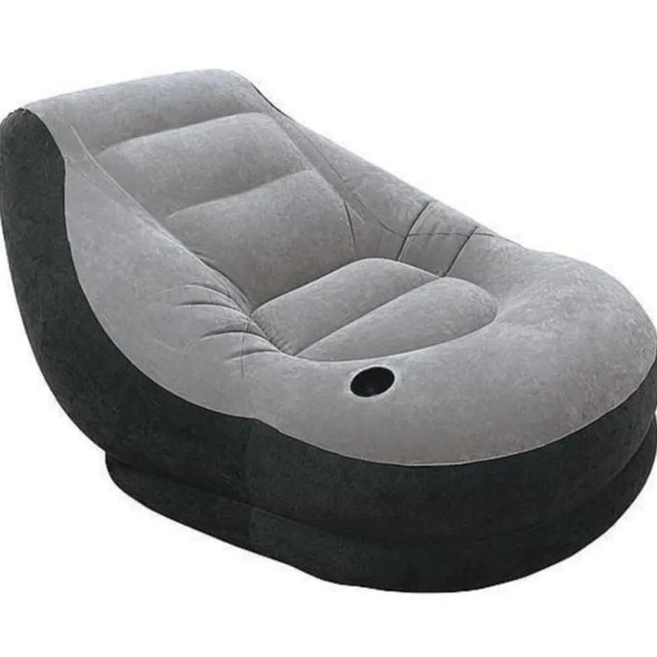 Opblaasbare Loungestoel met poef|Intex Clearance