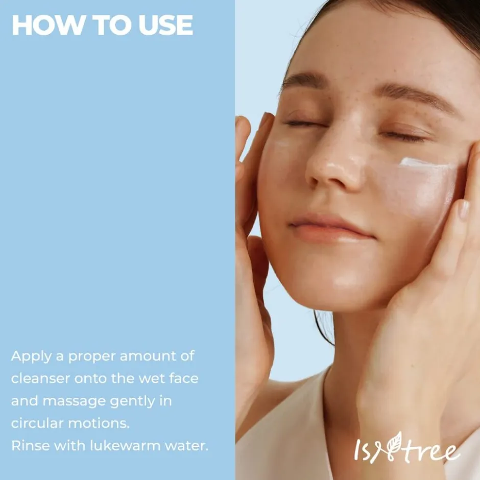 ISNTREE Hyaluronic Acid Low-pH Cleansing Foam< Korean Skincare|Gezichtsreiniging