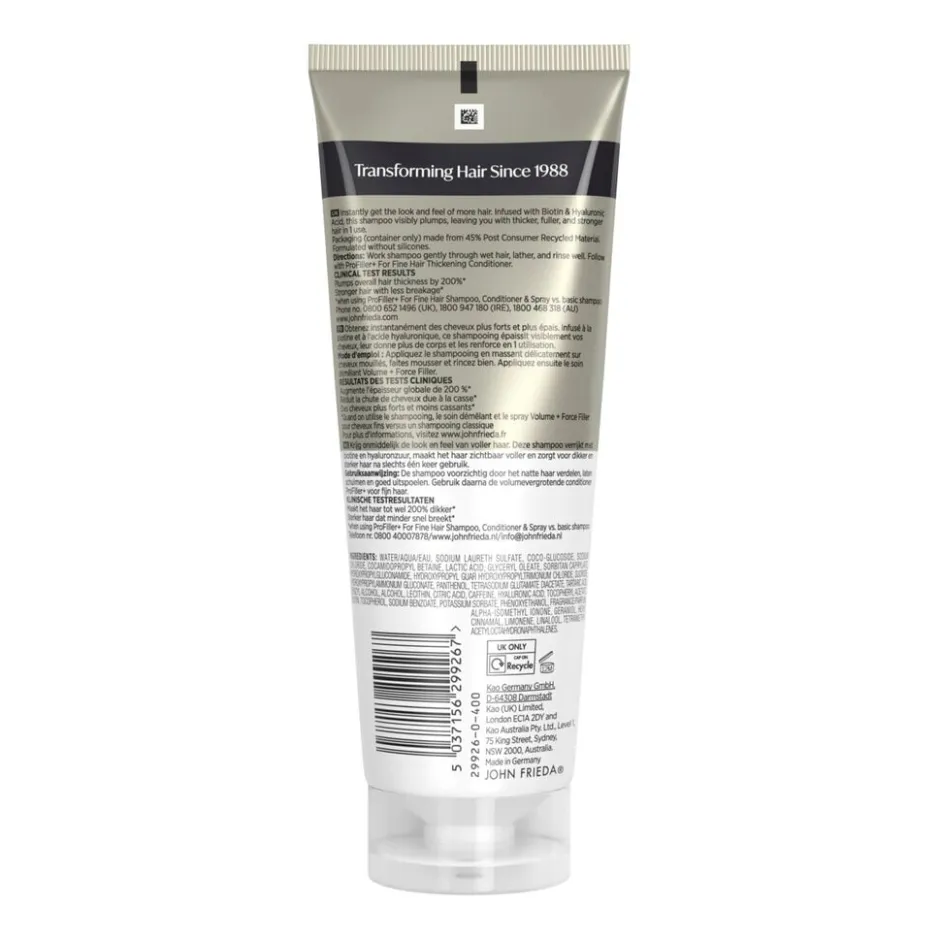 John Frieda Profiller+ Shampoo< Shampoo
