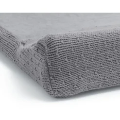Bliss Knit Storm Grey 50 x 70 cm Aankleedkussenhoes|Jollein Discount