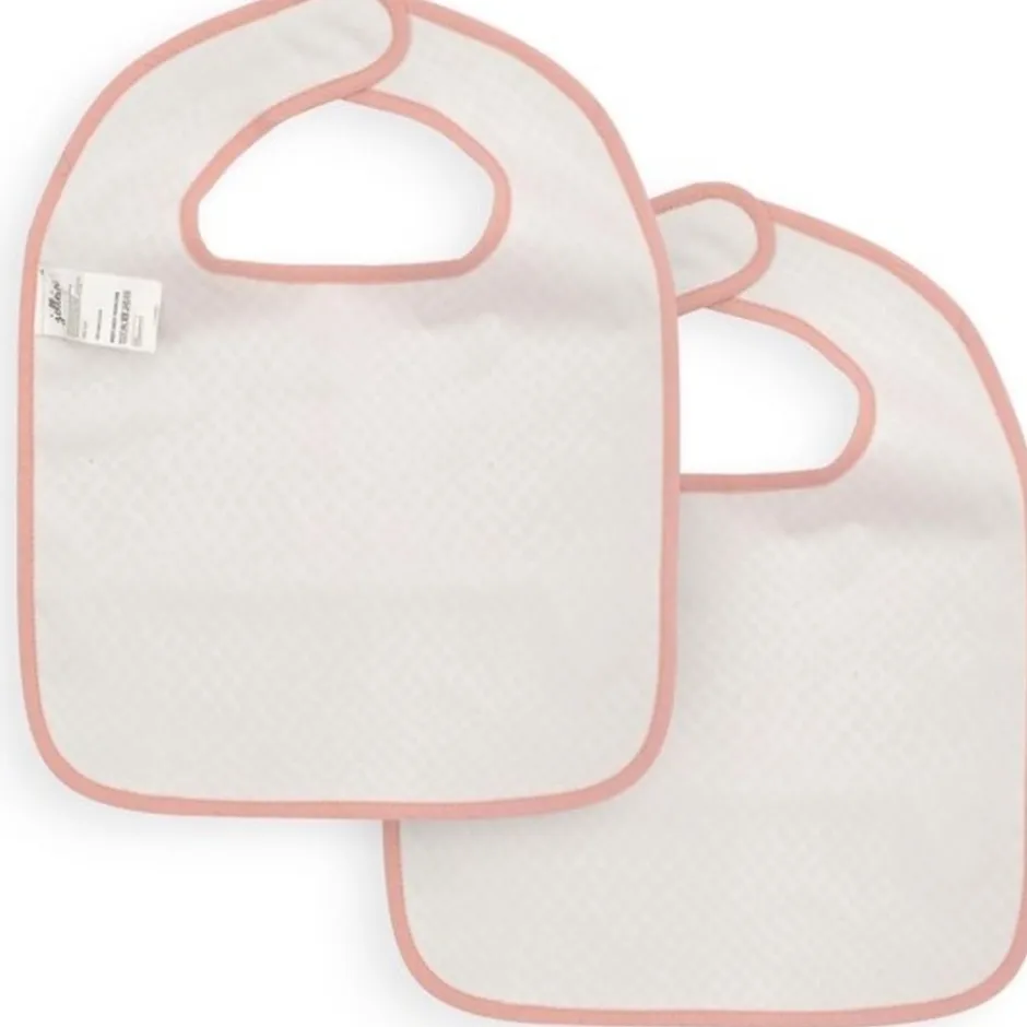 Snake Pale Pink 2-pack Waterproof Slabber|Jollein Hot