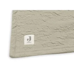 Jollein Soft Waves Olive Green / Velvet 100 x 150 cm Ledikantdeken< Baby Beddengoed