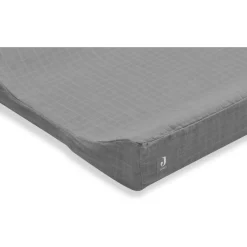 Storm Grey 50 x 70 cm Wrinkled Cotton Aankleedkussenhoes|Jollein