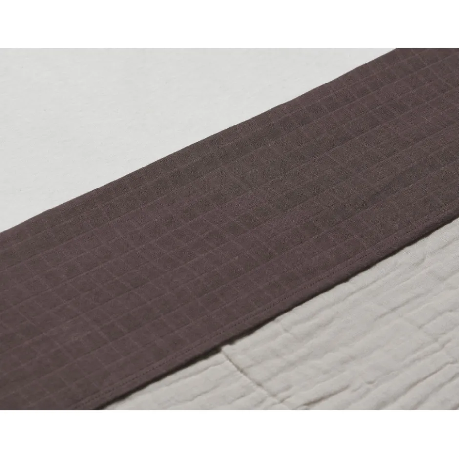 Wrinkled Cotton Chestnut 120 x 150 cm Ledikantlaken|Jollein