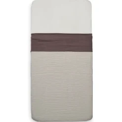 Wrinkled Cotton Chestnut 120 x 150 cm Ledikantlaken|Jollein