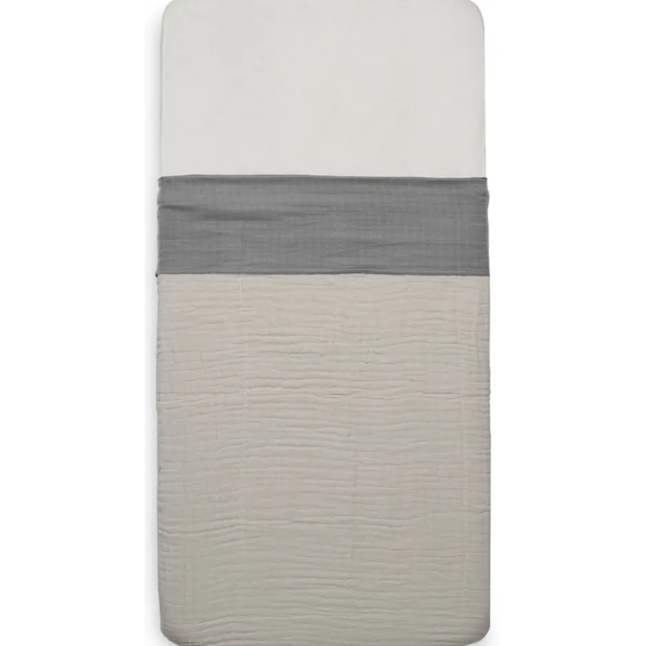 Wrinkled Cotton Storm Grey 75 x 100 cm Wieglaken|Jollein Hot