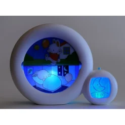 Pabobo KidSleep Moon Wit/Blauw Slaaptrainer en Kinderwekker< Slaaptrainers