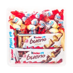 chocoladepakket: Bueno melk & wit, Maxi & Schokobons|Kinder Outlet