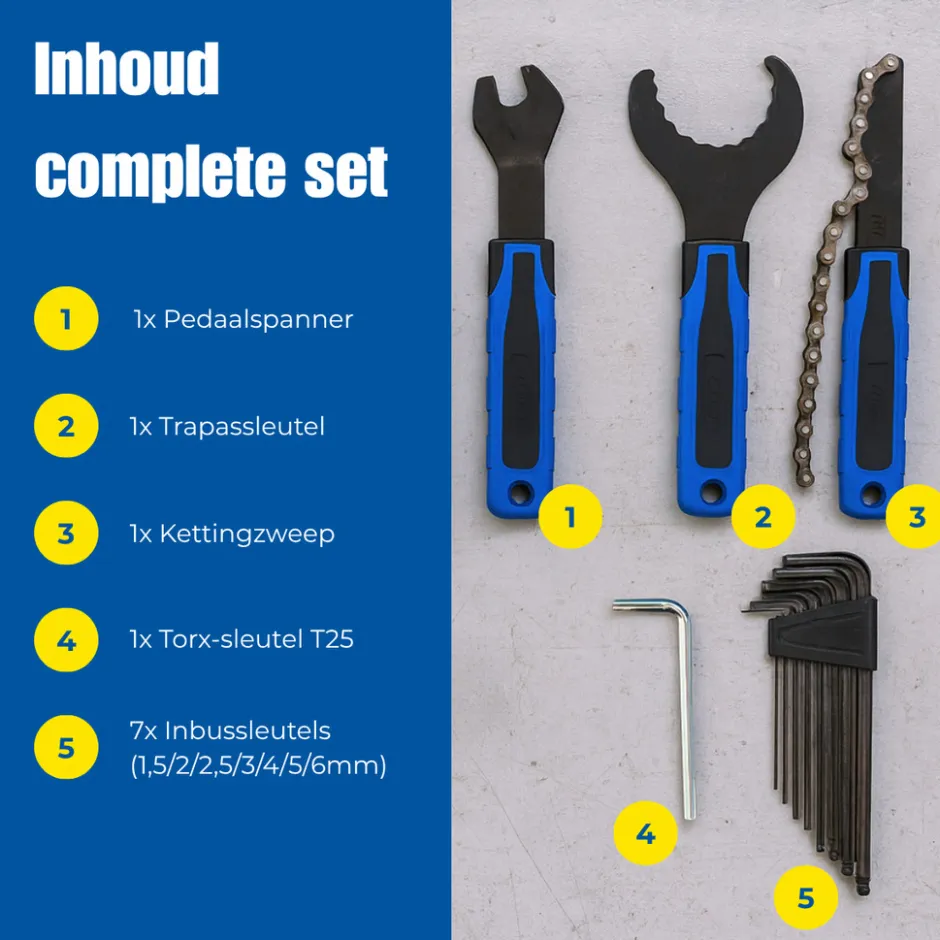 Kinzo Fietsgereedschap MEKFI5230/0010< Klussen