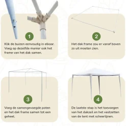 Kinzo Partytent MEKPA7410/007< Buiten En Vrije Tijd