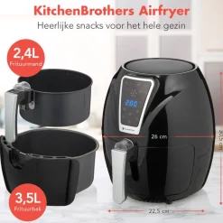KitchenBrothers Airfryer< Frituurpannen En Airfryers