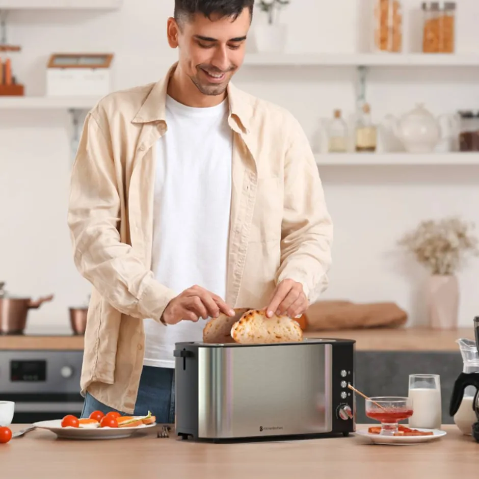 KitchenBrothers Broodrooster Extra Lang< Broodbereiding En Grills