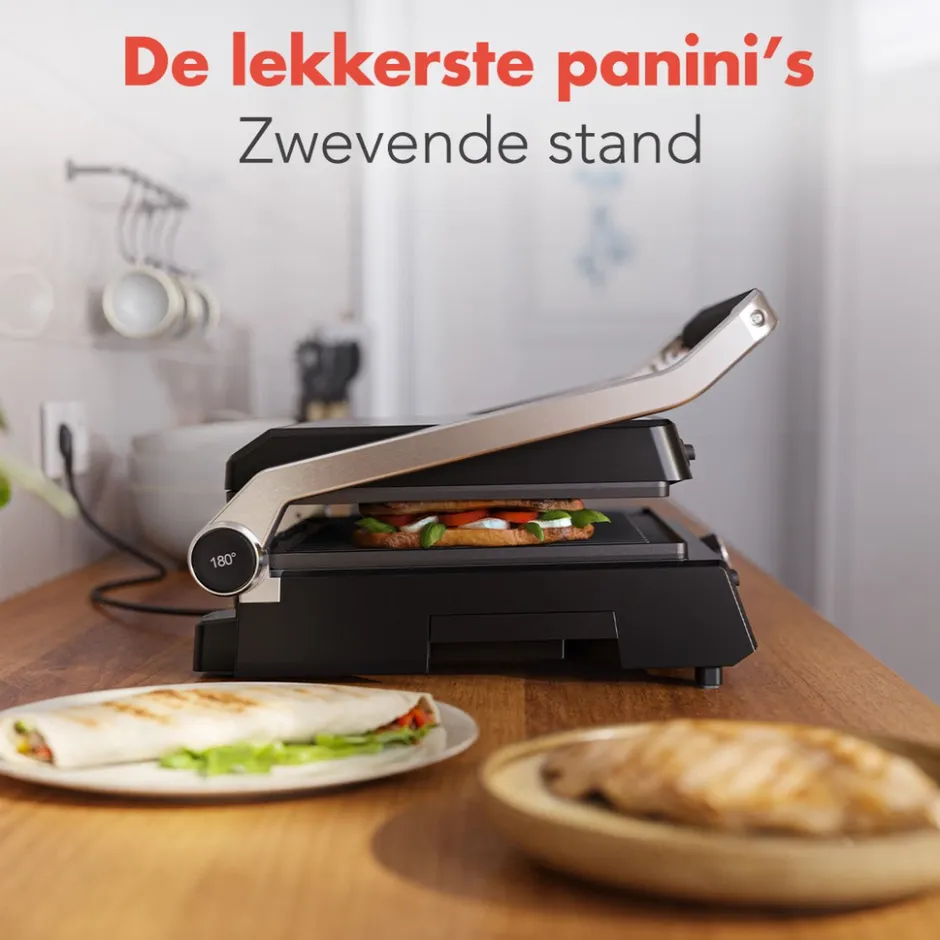 KitchenBrothers Contactgrill Deluxe< Broodbereiding En Grills