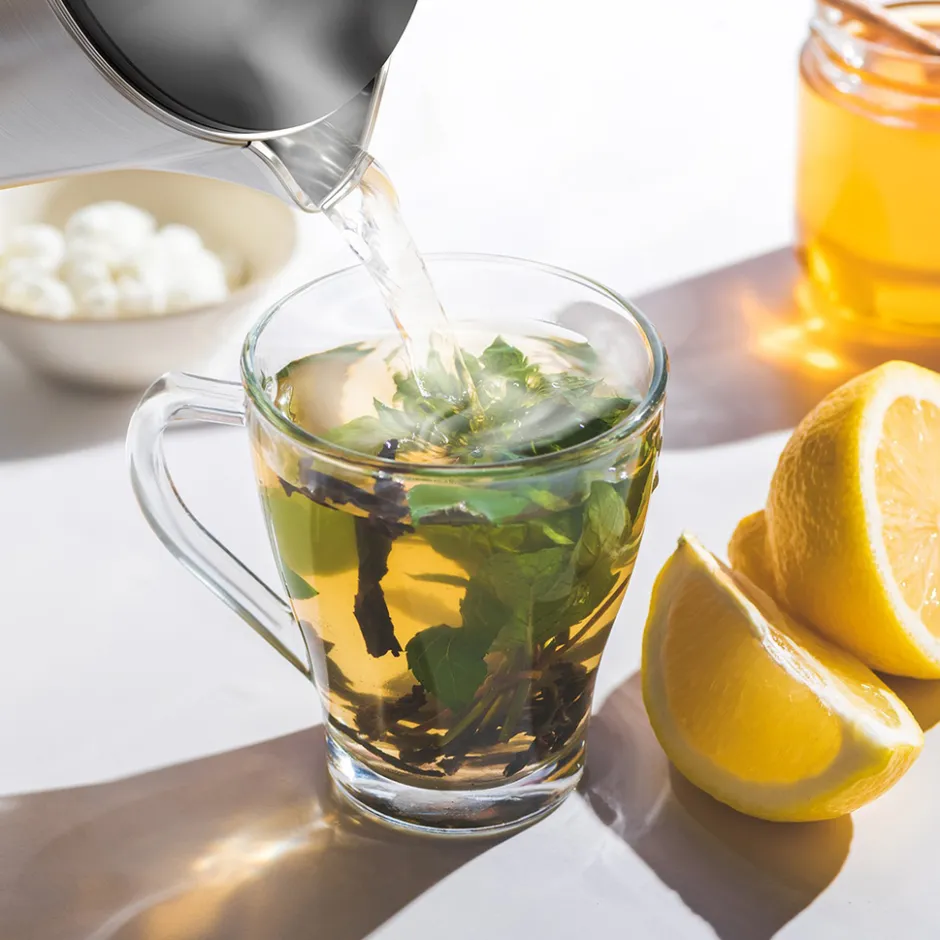 KitchenBrothers Dubbelwandige Waterkoker met Temperatuurregeling< Waterkokers