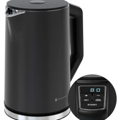 KitchenBrothers Dubbelwandige Waterkoker met Temperatuurregeling< Waterkokers