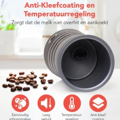 KitchenBrothers Elektrische Melkopschuimer< Melkopschuimers