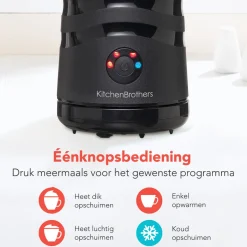 KitchenBrothers Elektrische Melkopschuimer< Melkopschuimers