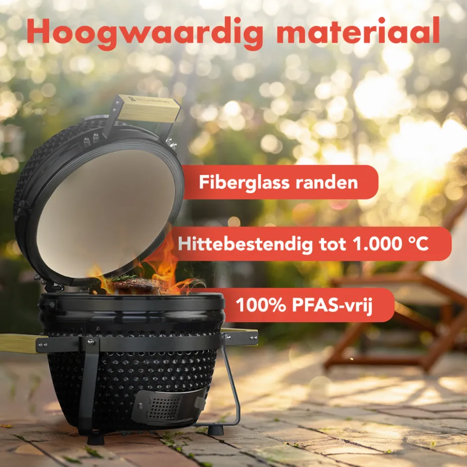 KitchenBrothers Kamado BBQ Deluxe Set< Keuken
