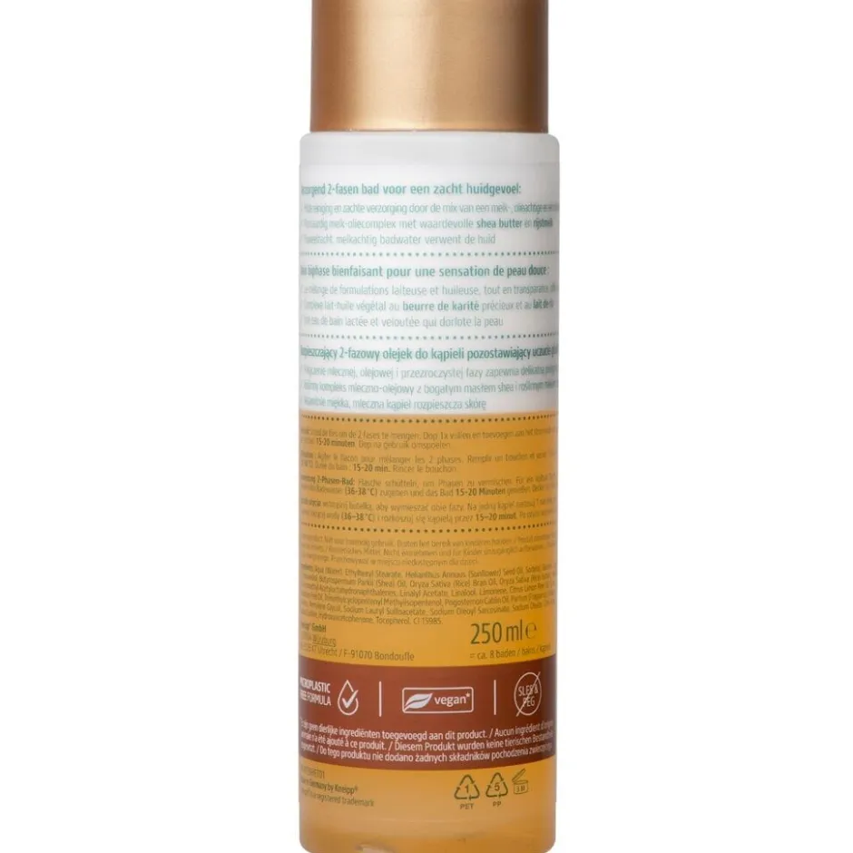 Kneipp Oil & Milk Shea & Rice Milk 2-Fasen Badolie en -Melk< Badolie