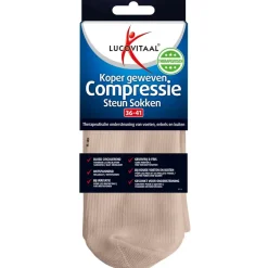 Koper Geweven Compressie Steun Kousen|Lucovitaal Discount