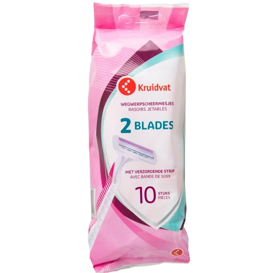 2 Blades Wegwerpscheermesjes|Kruidvat Sale