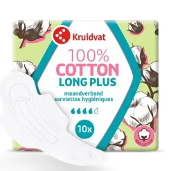 Kruidvat 100% Cotton Long Plus Ultra Maandverband< Maandverband