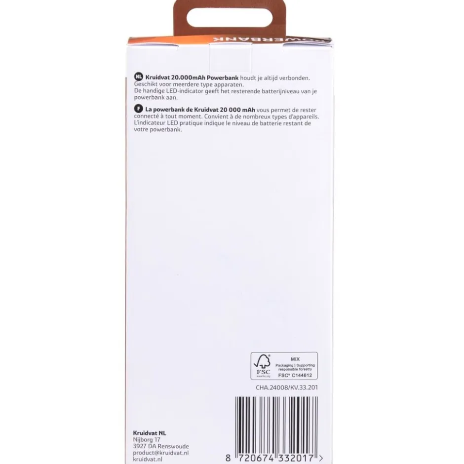 Kruidvat 20000 MAh Powerbank< Powerbanks