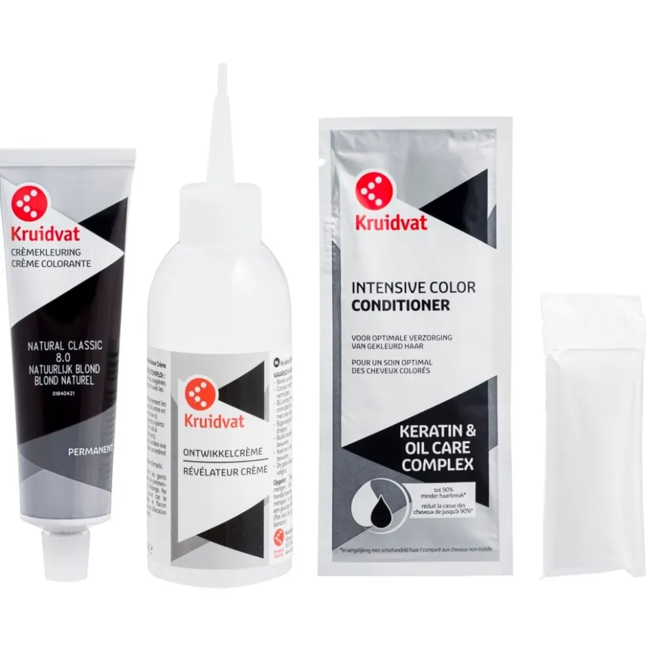 Kruidvat 8.0 Natuurlijk Blond Crème Haarkleuring< Haarverf