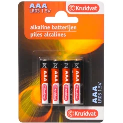 Kruidvat AAA Penlite Alkaline Batterijen< Batterijen
