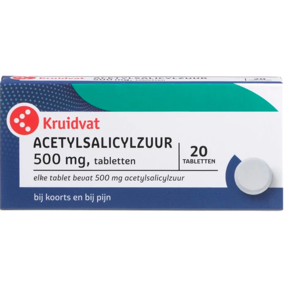 Kruidvat Acetylsalicylzuur 500mg Tabletten< Pijn