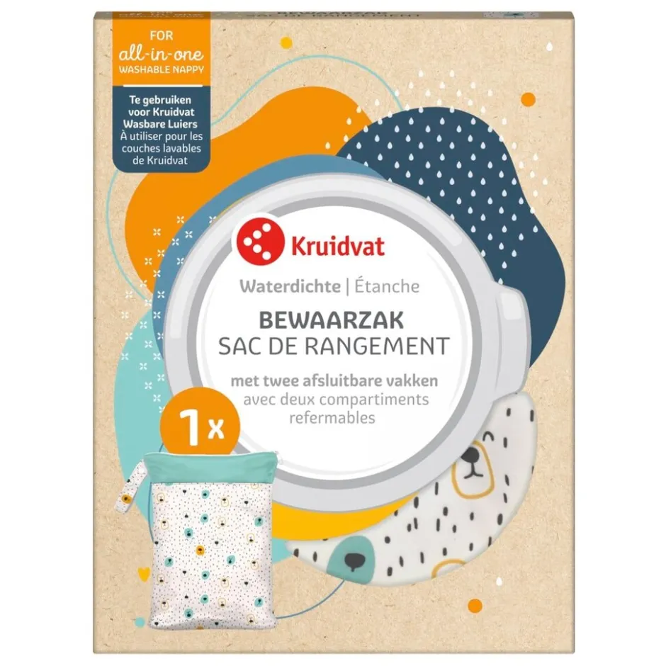 Bewaarzak voor Wasbare luiers met Berenprint|Kruidvat New