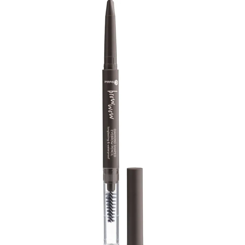 Kruidvat Brow Wow 025 Espresso Beans Diamond Shaped Eyebrow Pencil< Wenkbrauw Make-Up