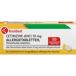 Kruidvat Cetirizine 10mg Allergietabletten< Allergische Reacties