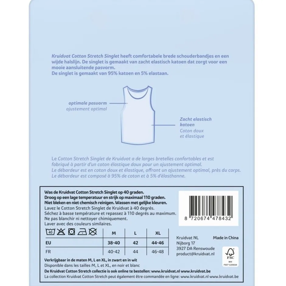 Cotton Stretch Damessinglet|Kruidvat