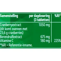 Cranberry Plus met Bearberry Tabletten|Kruidvat Clearance