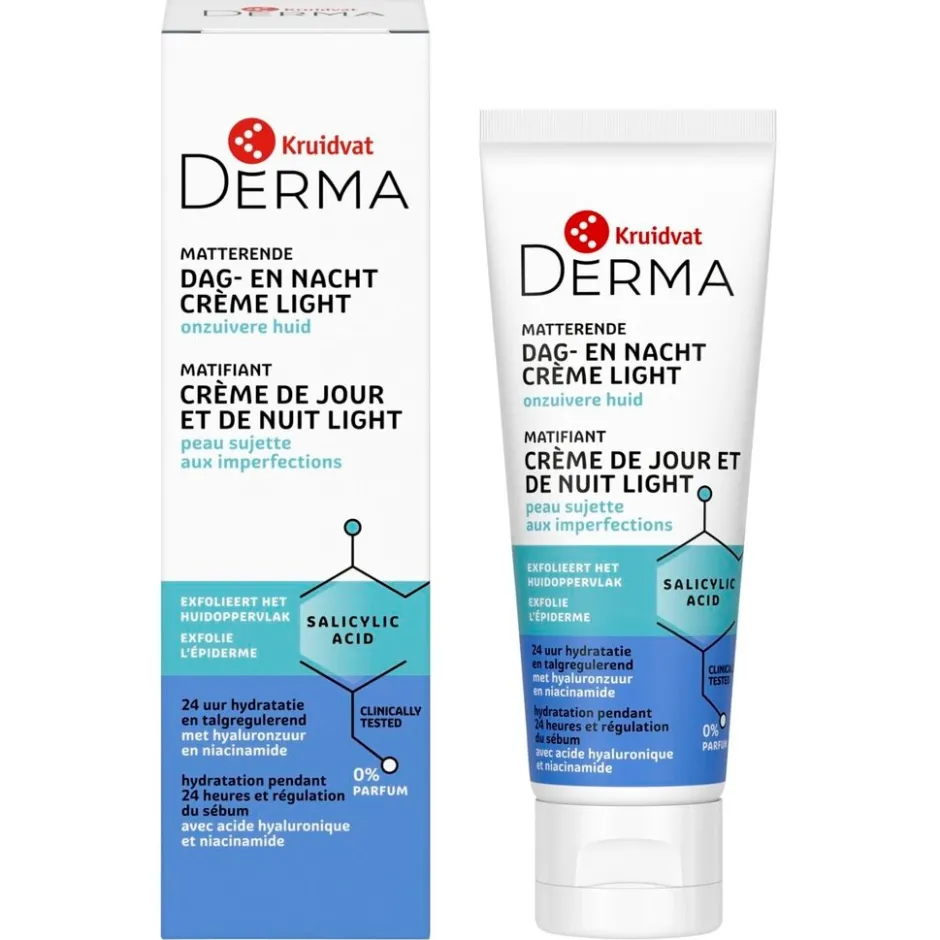 KRUIDVAT DERMA Clear Salicyl Dag- en Nachtcrème< Dagcreme